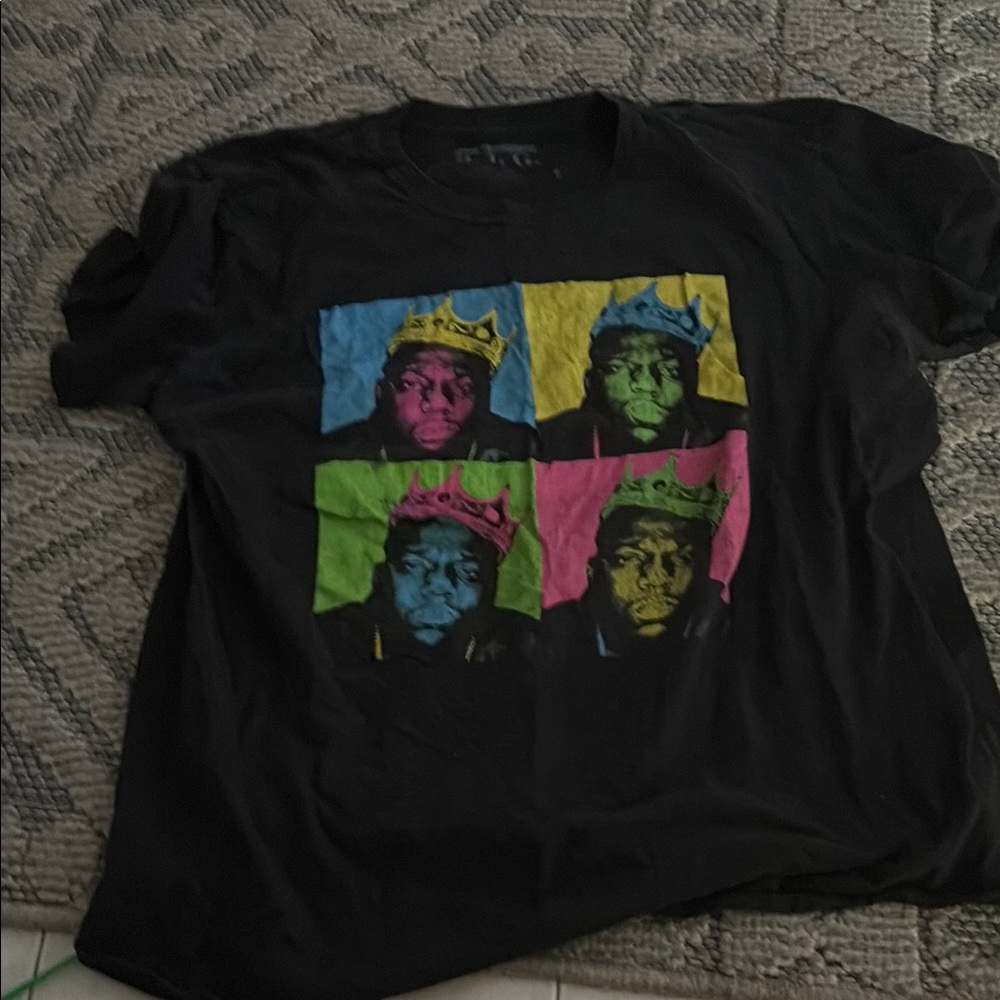 Black and Blue Pop Art Short Sleeve Tee